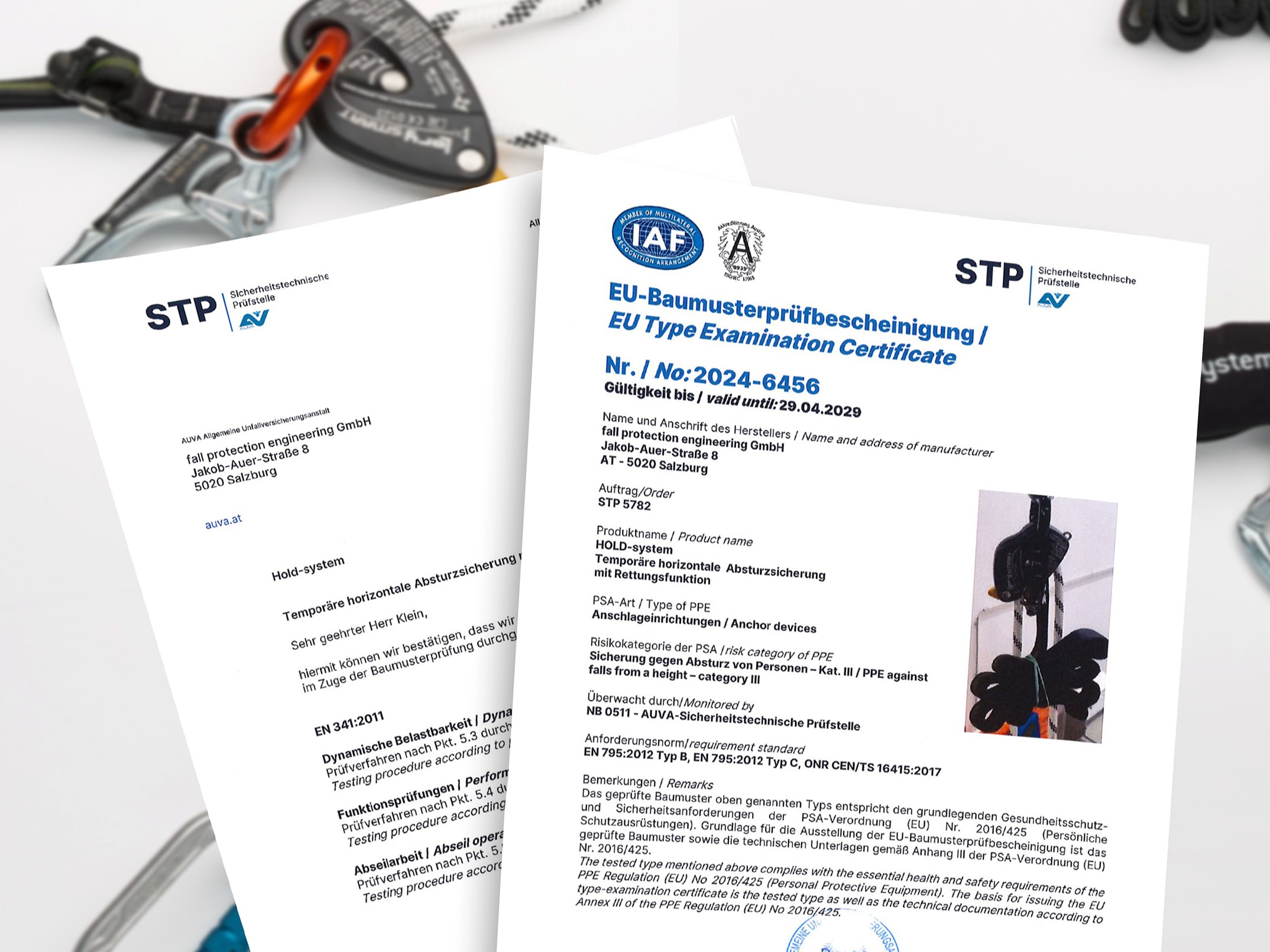 Absturzsicherung mit Rettungsfunktion